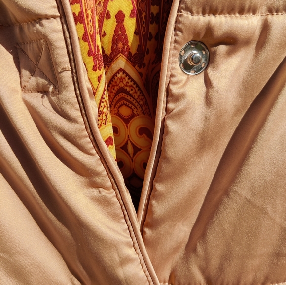 Me George satin metallic gold puffer coat - Picture 7 of 16